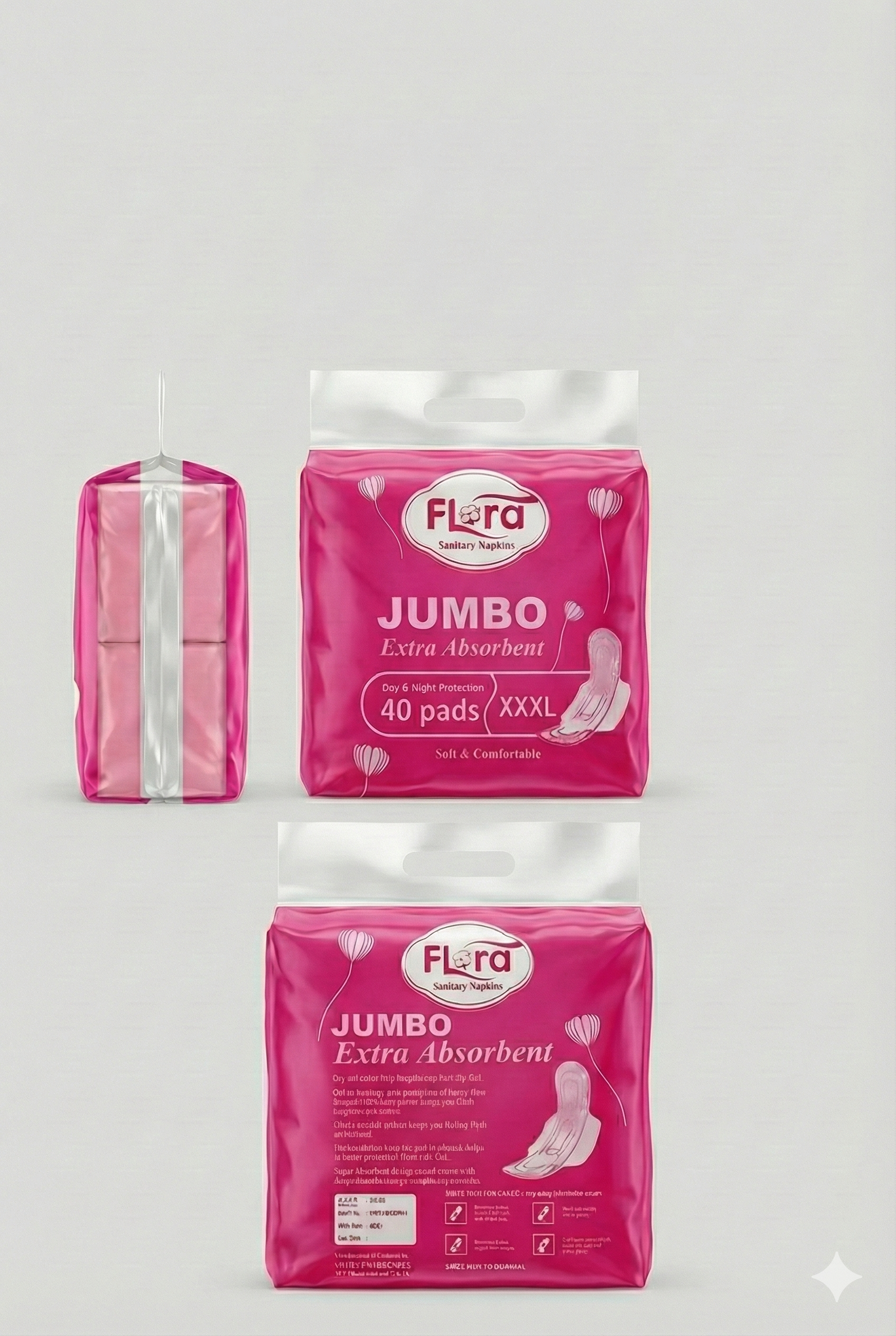 Flora Jumbo Pink